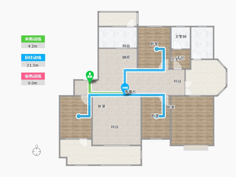 河北省-石家庄市-新合国际锦合园-154.00-户型库-动静线