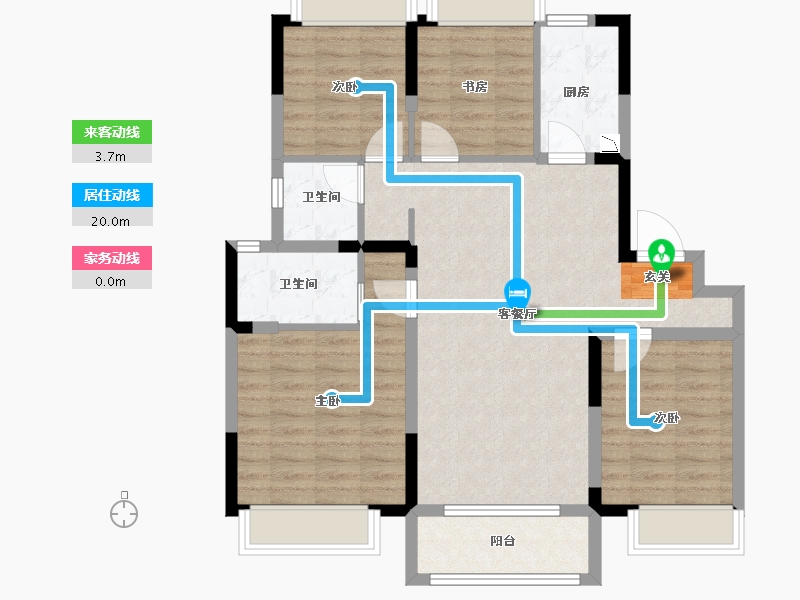 江苏省-南京市-栖樾府-93.00-户型库-动静线