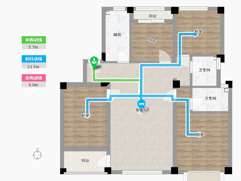 甘肃省-定西市-唐源香泉-89.82-户型库-动静线