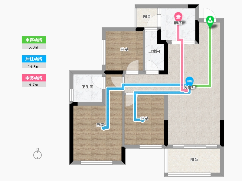 四川省-南充市-鸿通公园1988-74.71-户型库-动静线