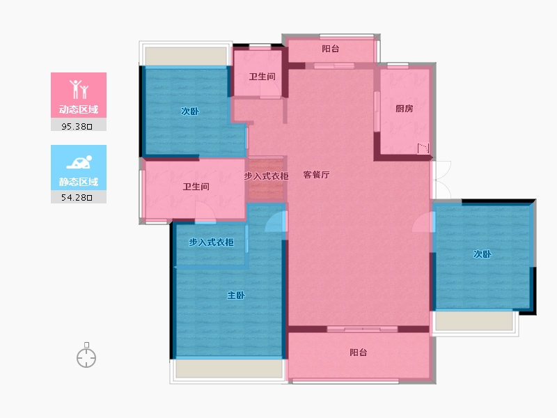 江苏省-盐城市-兴邦中央公园-135.20-户型库-动静分区