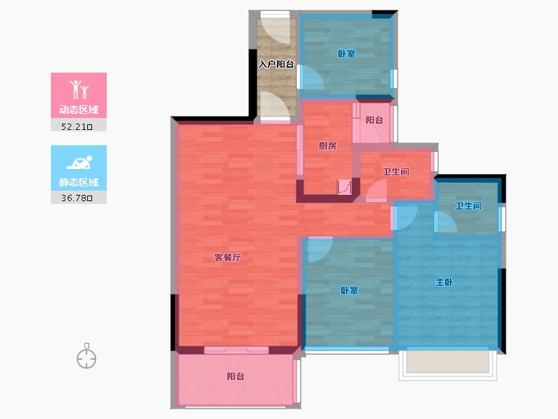 广西壮族自治区-百色市-世邦领秀城-83.51-户型库-动静分区