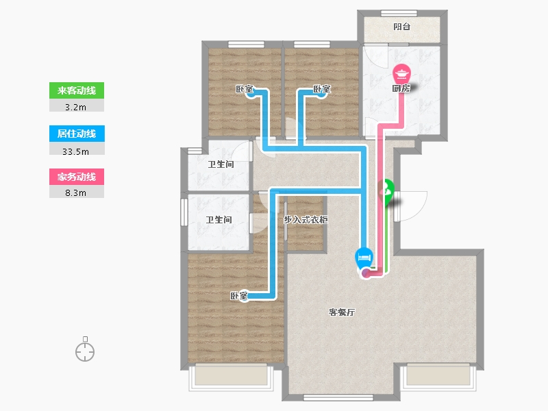 甘肃省-金昌市-保利领秀山-115.46-户型库-动静线