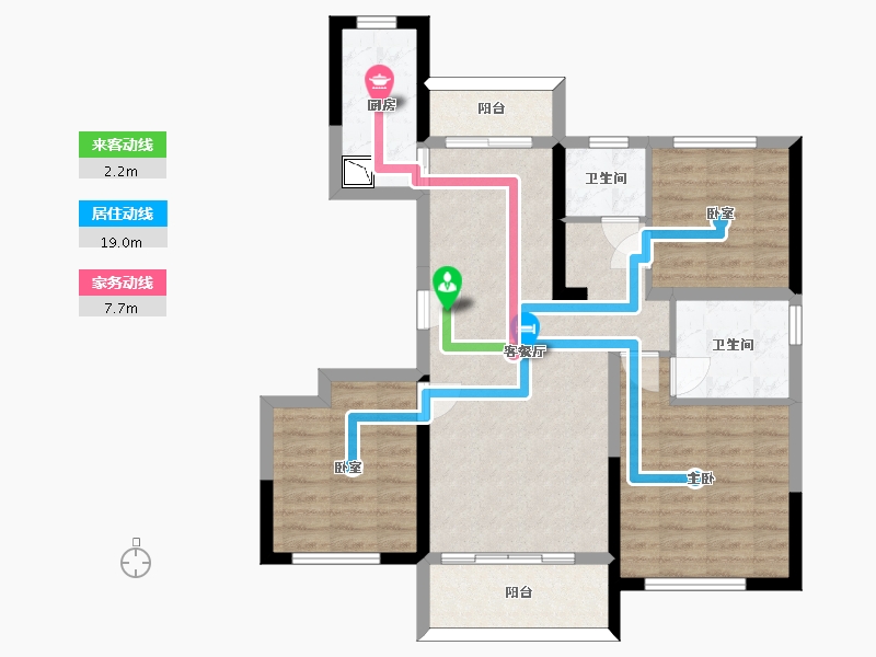 甘肃省-兰州市-兰州红星天铂-82.67-户型库-动静线