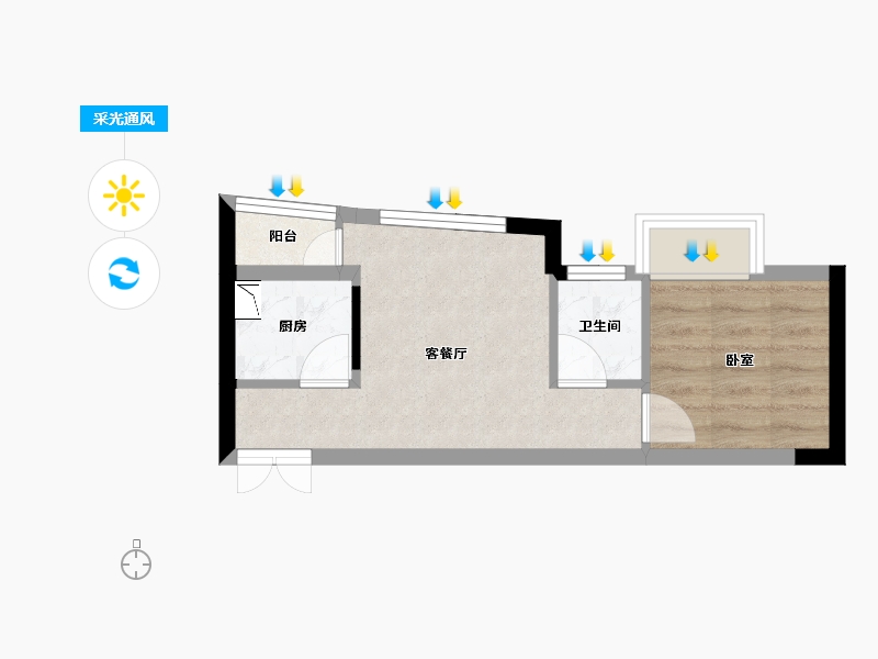 广西壮族自治区-玉林市-华商国际美国城-29.61-户型库-采光通风