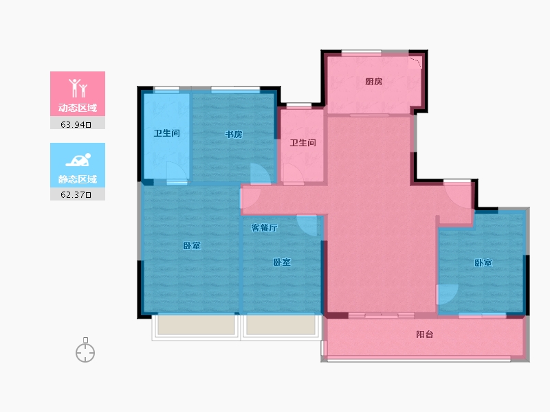 江苏省-苏州市-悦景水湾-114.00-户型库-动静分区