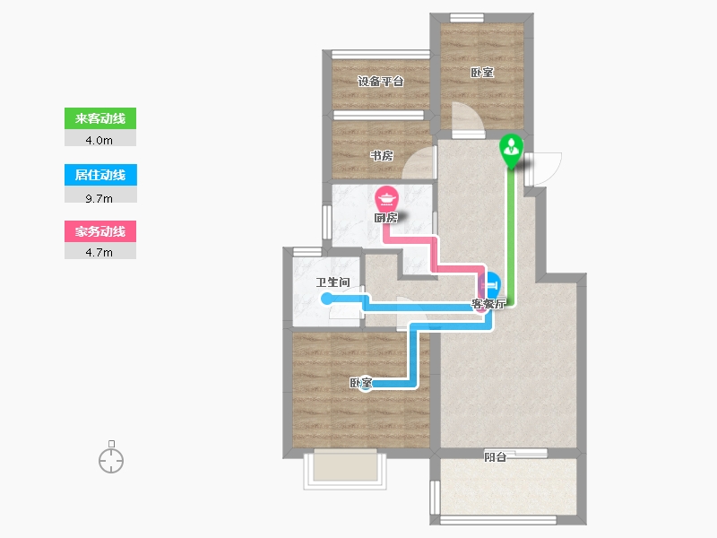 江苏省-苏州市-旭辉吴门里-69.00-户型库-动静线