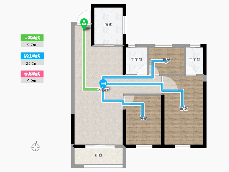 甘肃省-天水市-明昊和府-82.13-户型库-动静线