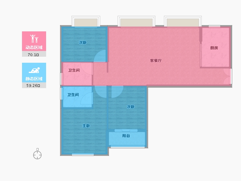 陕西省-安康市-龙湾水境-119.16-户型库-动静分区