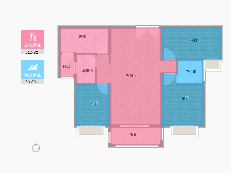 陕西省-安康市-龙湾水境-91.31-户型库-动静分区