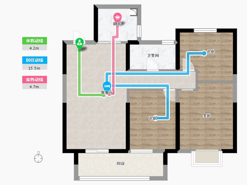 江苏省-盐城市-中庚香海新时代-78.40-户型库-动静线