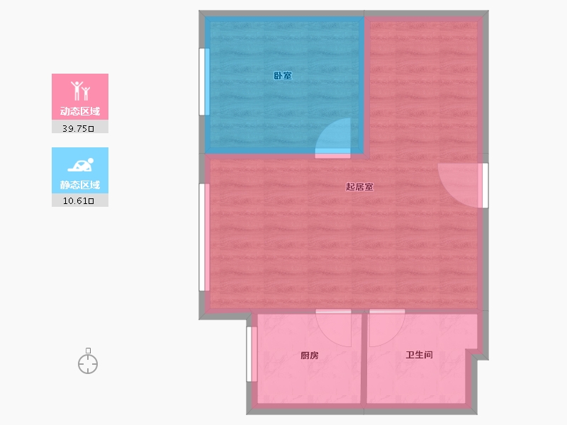 陕西省-西安市-当代宏府MOMΛ-45.28-户型库-动静分区