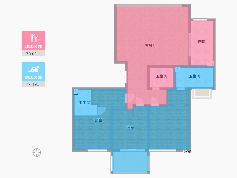 江苏省-苏州市-四季悦湖花园-132.00-户型库-动静分区