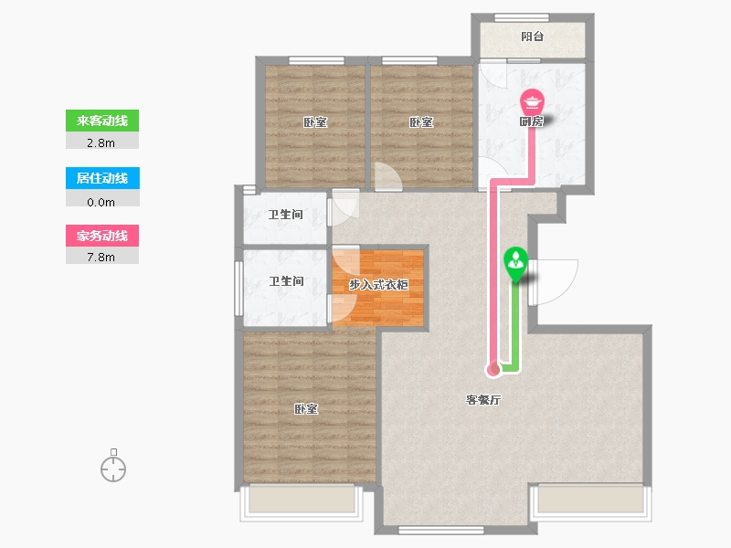 甘肃省-金昌市-保利领秀山-112.47-户型库-动静线