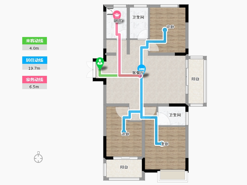 江苏省-徐州市-国信上城学府-98.00-户型库-动静线