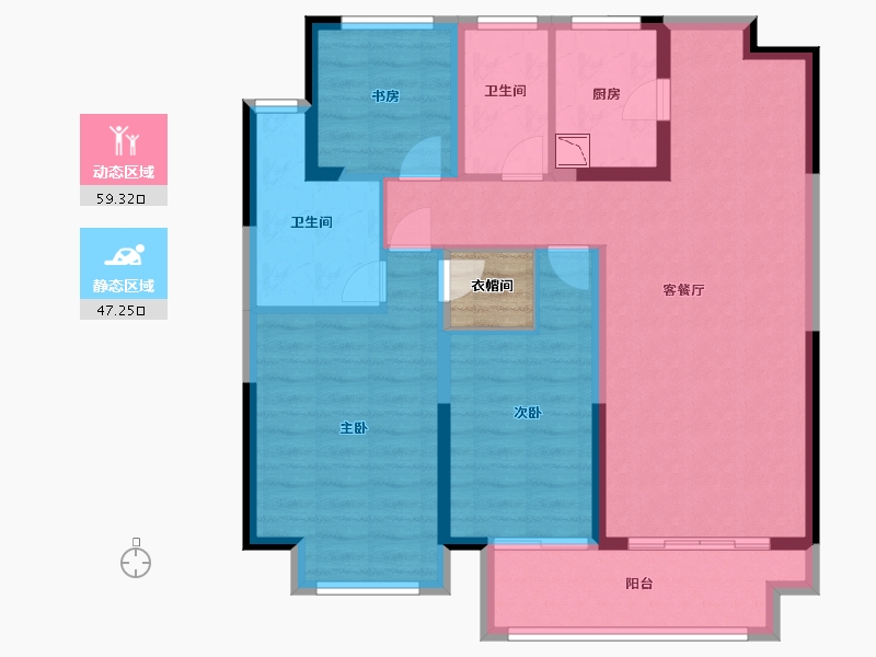 江苏省-扬州市-砂之船奥莱宝雅新天地-97.00-户型库-动静分区