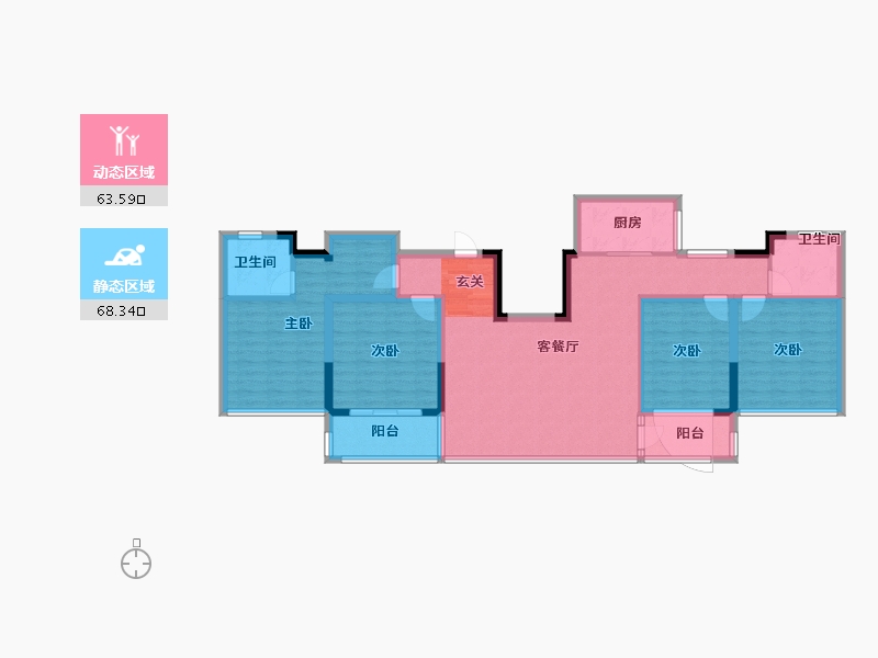 江苏省-苏州市-春栖和庭-118.00-户型库-动静分区