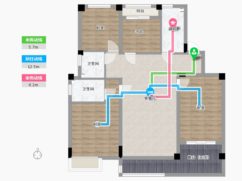 甘肃省-定西市-唐源香泉-99.15-户型库-动静线