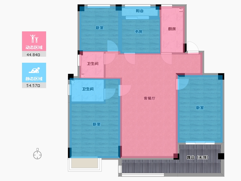 甘肃省-定西市-唐源香泉-99.15-户型库-动静分区