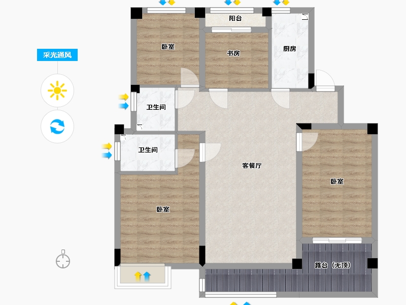 甘肃省-定西市-唐源香泉-99.15-户型库-采光通风