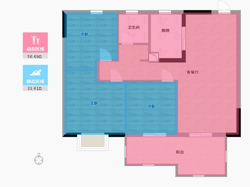 江苏省-南通市-德诚翠珑湾-82.00-户型库-动静分区