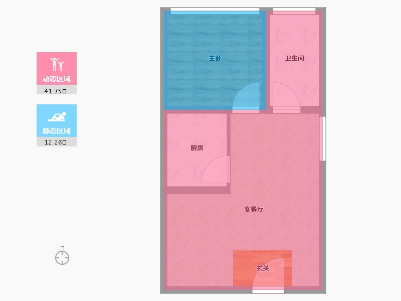 江苏省-无锡市-东亭蓝郡-48.00-户型库-动静分区