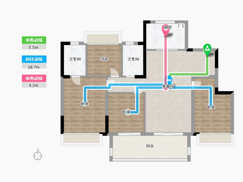 江苏省-常州市-新城汇隽-104.00-户型库-动静线