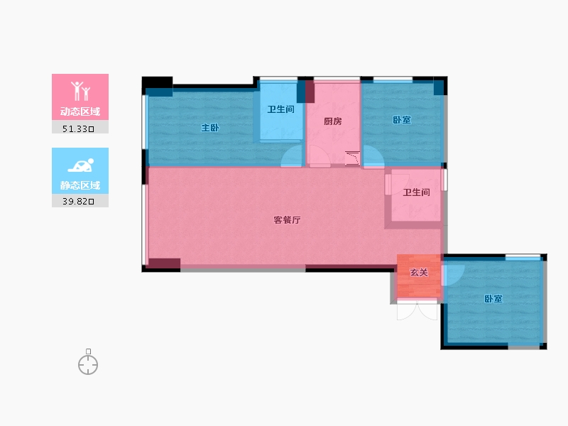 甘肃省-兰州市-鸿嘉国际广场-80.99-户型库-动静分区