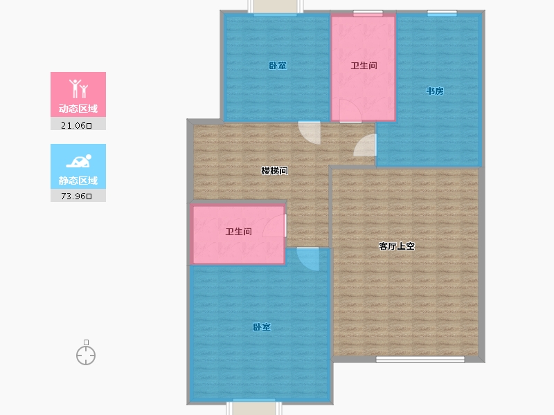 江苏省-镇江市-东方丽晶花苑-113.23-户型库-动静分区