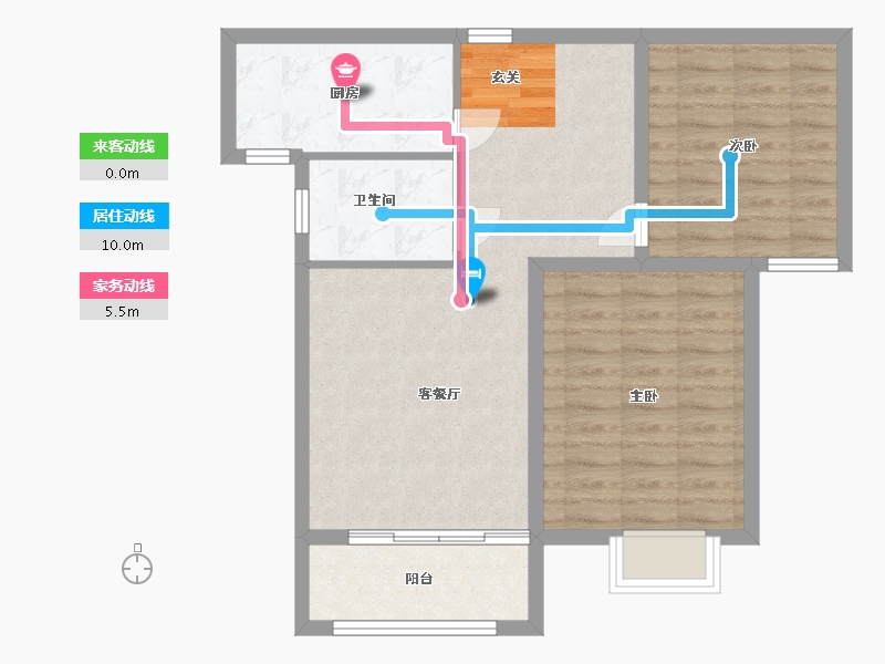 江苏省-盐城市-华兴水岸华庭-73.94-户型库-动静线