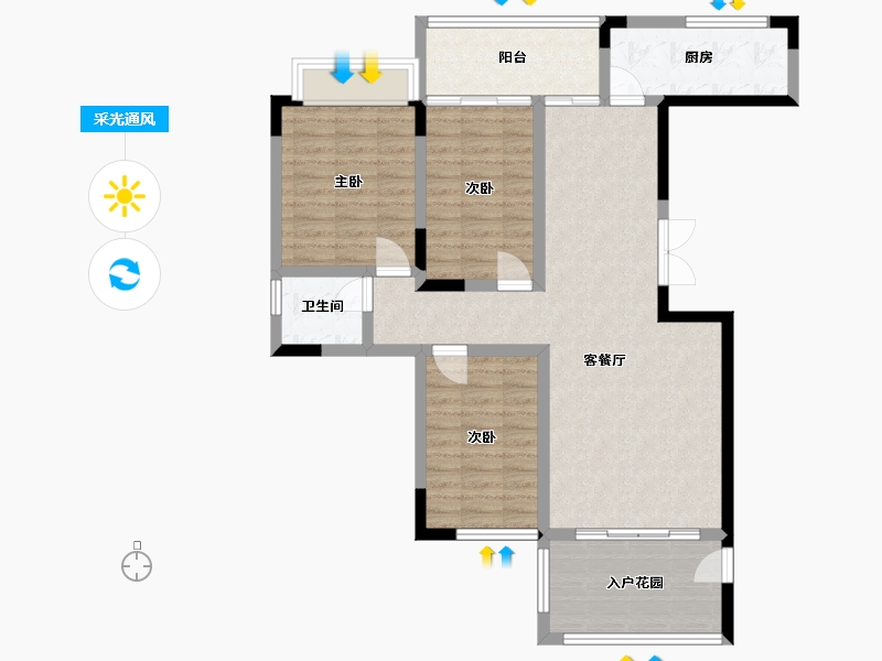 广西壮族自治区-北海市-太平洋商业广场-94.88-户型库-采光通风