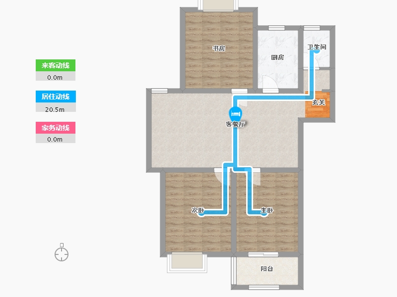 江苏省-盐城市-华兴水岸华庭-91.26-户型库-动静线