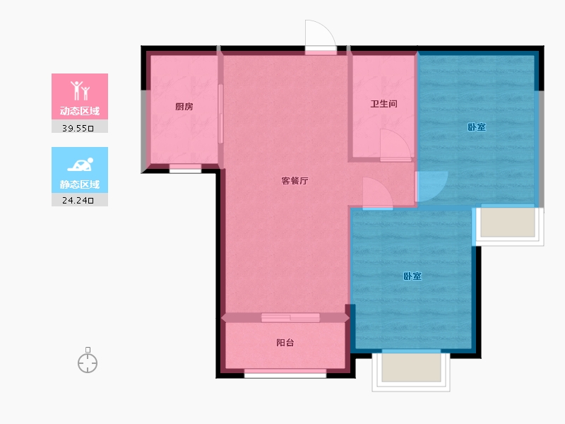 甘肃省-金昌市-兰州大名城-57.55-户型库-动静分区