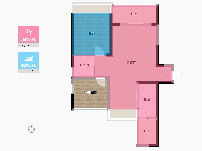 广西壮族自治区-北海市-亿海·澜泊湾-66.08-户型库-动静分区