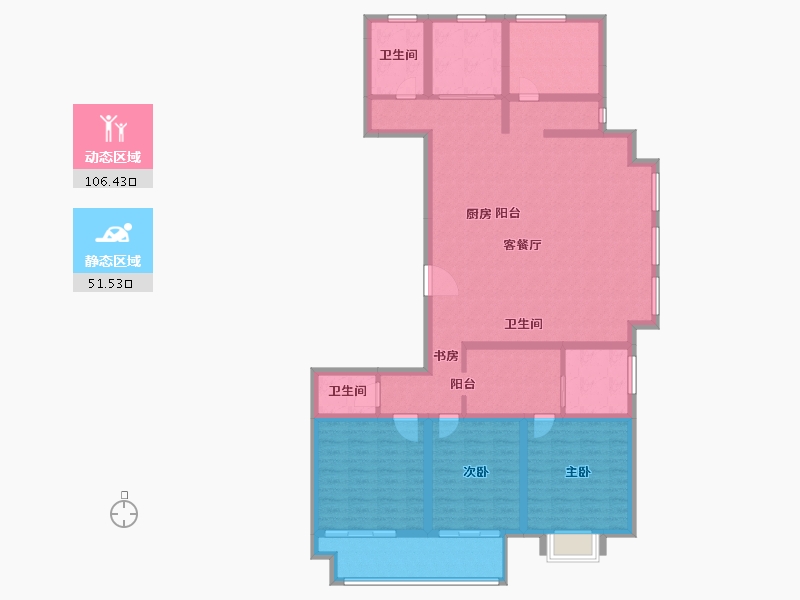 江苏省-常州市-五星星韵城-142.00-户型库-动静分区