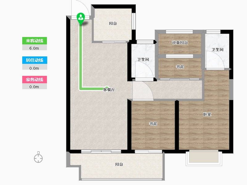 江苏省-镇江市-保集·梧桐墅-92.00-户型库-动静线