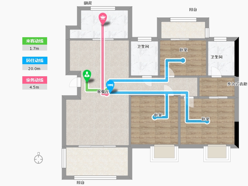 江西省-抚州市-赣东府壹号-77.99-户型库-动静线