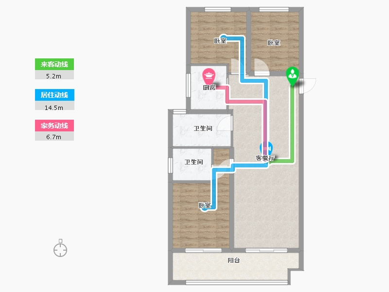 江苏省-镇江市-中建大观京江府-86.00-户型库-动静线