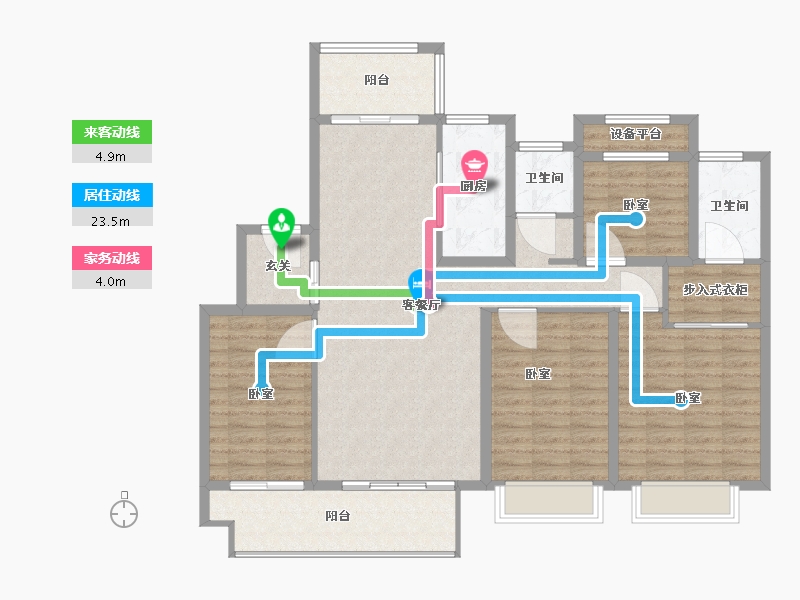 江苏省-镇江市-保集·梧桐墅-125.00-户型库-动静线