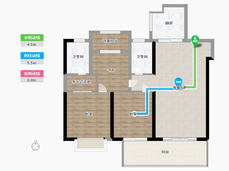 江苏省-镇江市-保集·梧桐墅-103.51-户型库-动静线