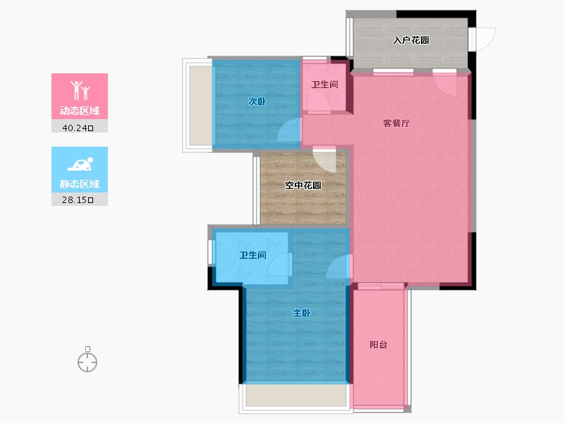 广西壮族自治区-北海市-亿海·澜泊湾-74.13-户型库-动静分区