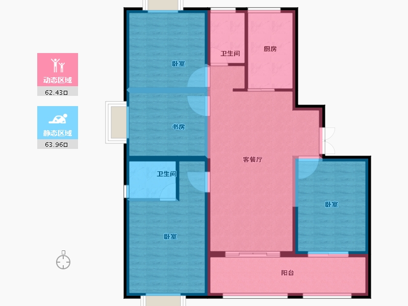 江苏省-泰州市-久源尚郡-114.00-户型库-动静分区