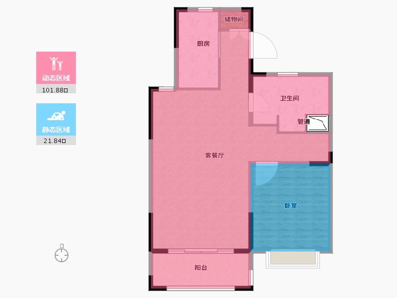 江苏省-苏州市-水月源岸花园-114.00-户型库-动静分区