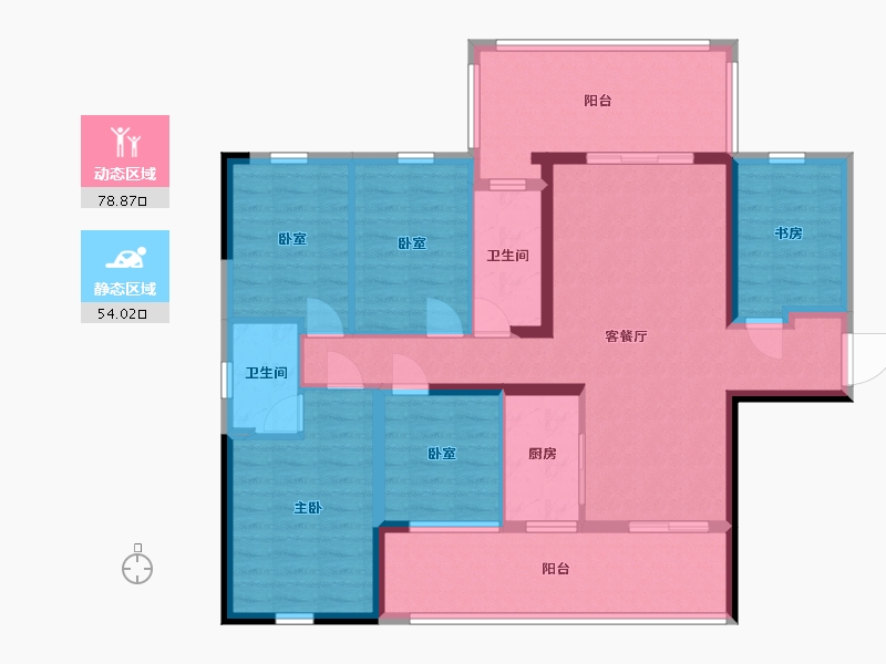 广西壮族自治区-玉林市-万昌东方韵-118.33-户型库-动静分区