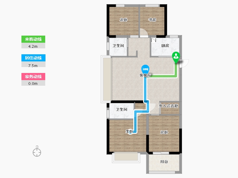 江苏省-连云港市-恒泰悦珑府-96.00-户型库-动静线