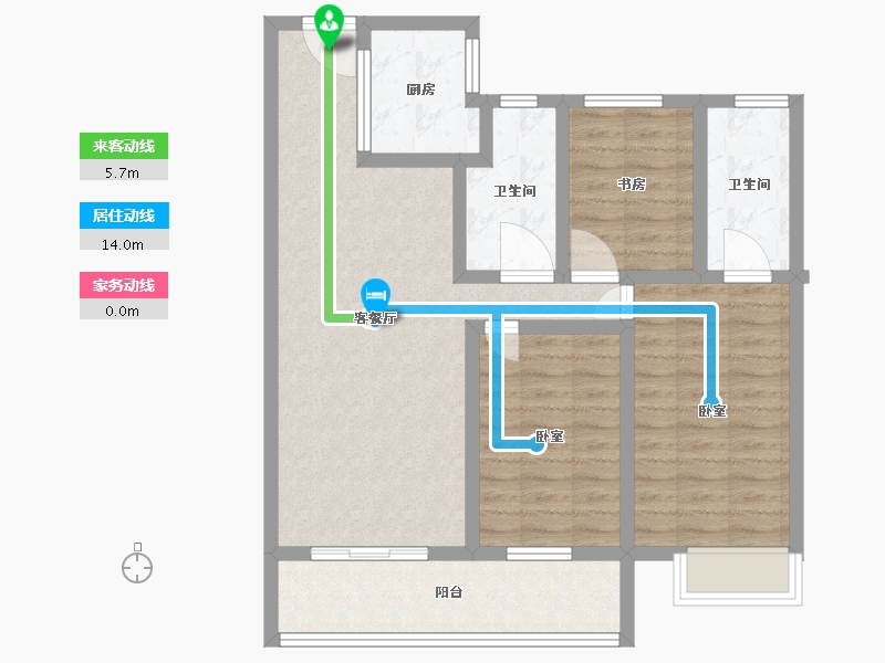 江西省-抚州市-乐安中大府-86.00-户型库-动静线