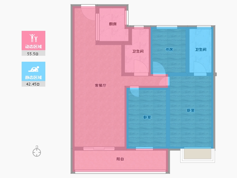 江西省-抚州市-乐安中大府-86.00-户型库-动静分区