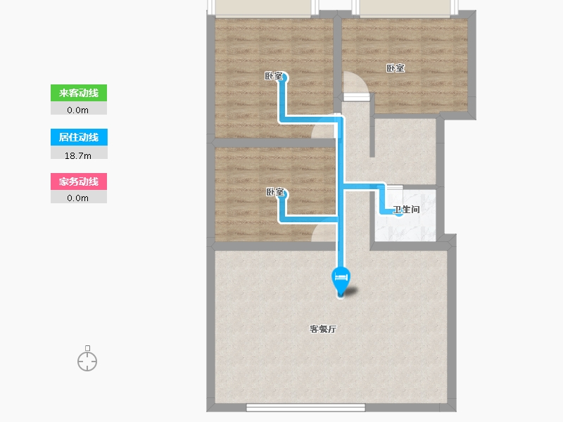 江苏省-泰州市-碧桂园凤城府-76.98-户型库-动静线