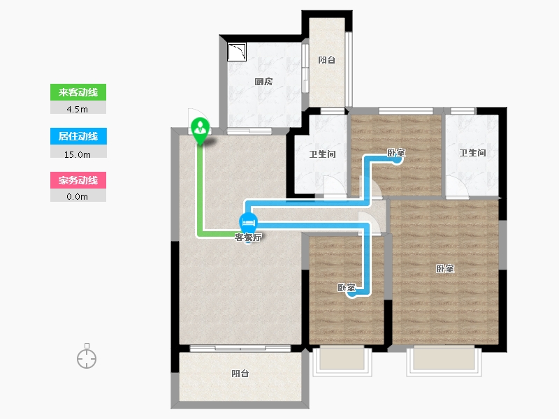 江苏省-镇江市-句容恒大云湖上郡-96.00-户型库-动静线