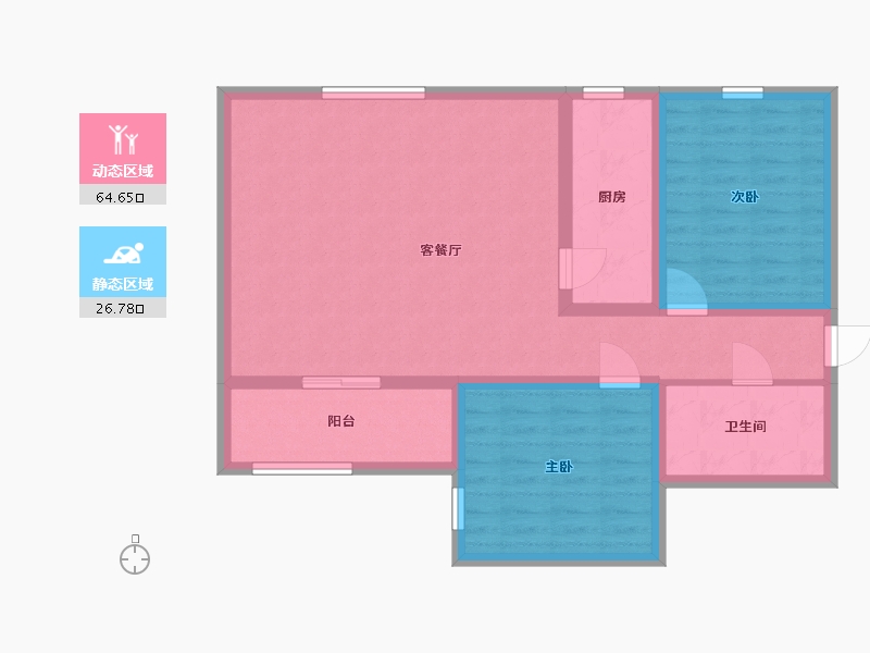 青海省-西宁市-和泰居-81.58-户型库-动静分区